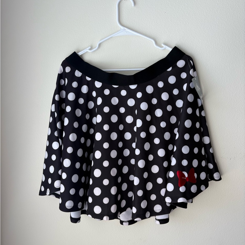 NWT Disney Parks Minnie Mouse Polka Dot Skirt XL